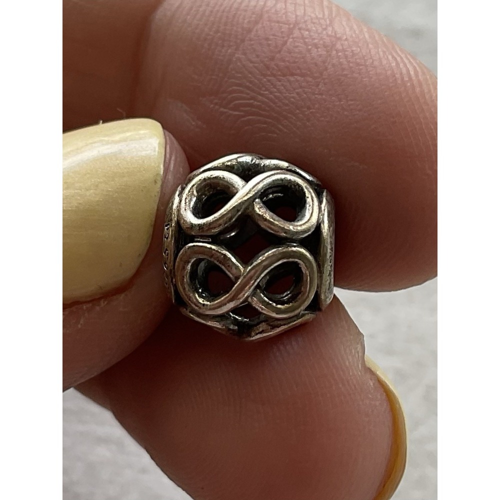 sterling silver Pandora Openwork Infinity Charm ALE 925